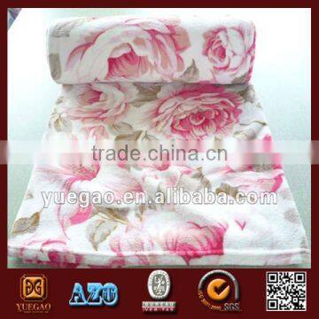 100% polyester printed flannel supersoft blanket