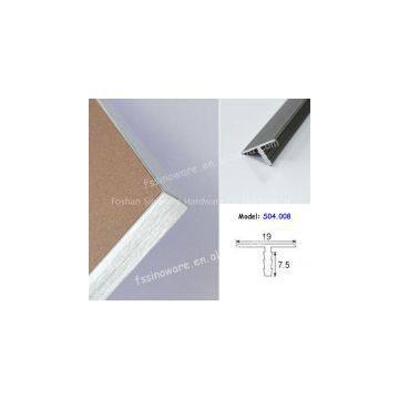 Aluminum T Edge Profile 19mm outer centre alibaba China