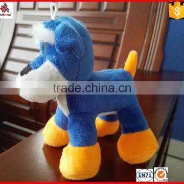10cm Custom Stuffed Plush Dog Toy With Hanger Rope