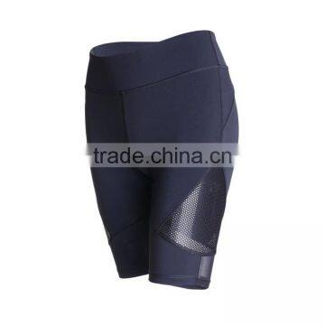 Mesh Compression Leggings Black Active Workout Tights for Running Women Yoga Shorts photo-4