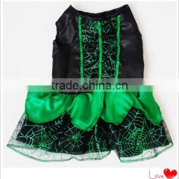 Green Halloween Pet Accessory Dog Dress