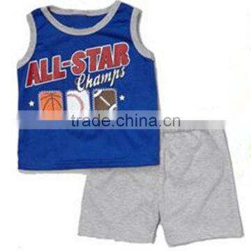 China wholesaler baby boys t shirts sport design soft cotton children's wear