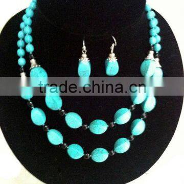 Newest Kallaite Jewelry Set With Alloy Accessories