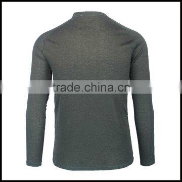 W15-ACC-M-01-C Grey 100% Polyester T-shirt For Men Long Sleeve photo-2