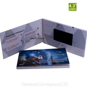 Hot 4.3 inch video card in paper Crafts,video paper card,paper video greeting card