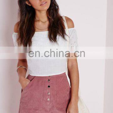 Classic Design Fashion Women Side Zip Fixed High Waist Shorts