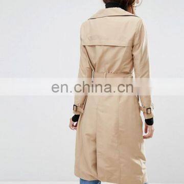 High Quality Womens Double-breasted Coat Long Belt Dust Coat Fitted Woman Trench Coat S/M/L/XL photo-3