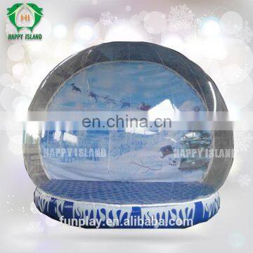 Popular!!Christmas snow globe,indoor inflatable snow globe,Advertising inflatable snow globe