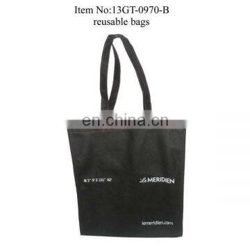 black no-woven eco bags/promotional bags/reusable bags