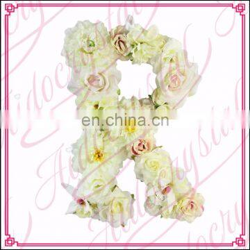 Aidocrystal wedding Decorative Flower Alphabet Letters Wholesale floral letters