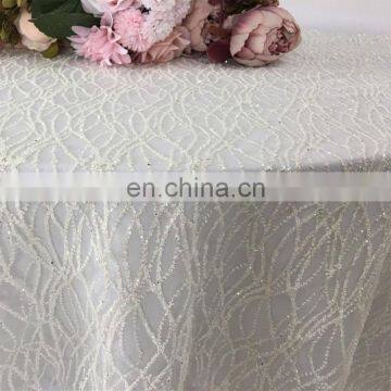 TC223A new angel round promotional table cloth ivory