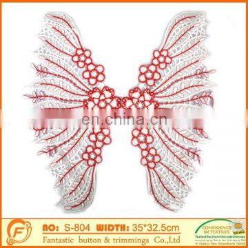 butterfly shape lace collar for sew on women dressing clothings