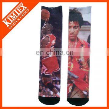 Custom design polyester sublimation socks