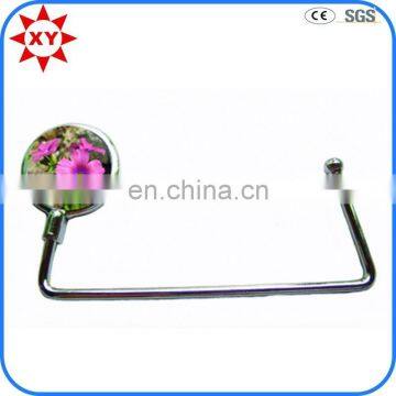 Personalized table top bag hanger with luxury rhinestone