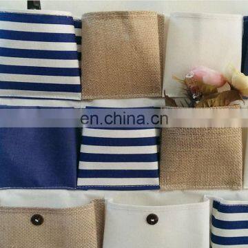 wholesale fabric cotton linen hanging wall storage bag