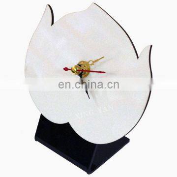 MDF Sublimation clock with stand Sublimation Blank MDF Clock wall clock