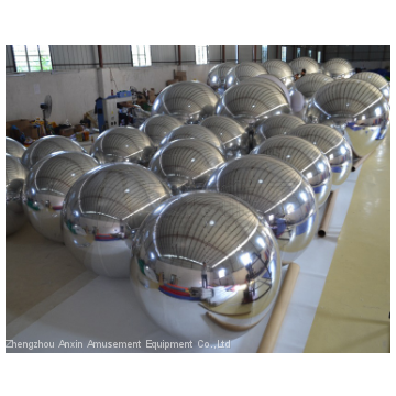 Holidays decorations large hanging pvc gold inflatable mirror ball balloon with wholesale price