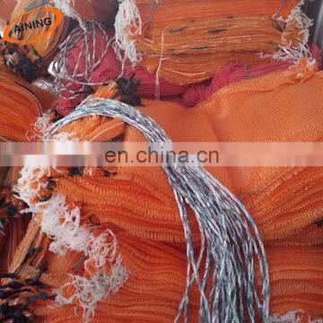 Manufacturer packaging HDPE plastic raschel mesh bags for Fruits