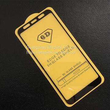 ETOPLINK 6D Full Cover LCD Screen Protector Tempered Glass Film for MOTO C C Plus