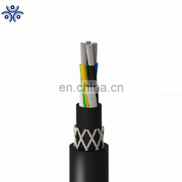 Hight quality (N)3GHSSYCY rubber insulation steel wire braid armour PVC sheath mining Cable