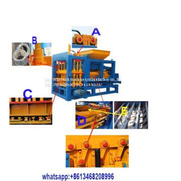 Auto brick making machine concrete block molding machine QT6-15 block making machine