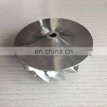 GT15-25 49,62/61,98 мм 11+0 лопастей Турбо Билет/фрезерование/алюминий 2618 компрессорное колесо photo-3