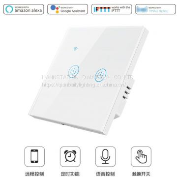 Smart WIFI Touch Wall Switch Eruope /UK Standard/1-4 ways