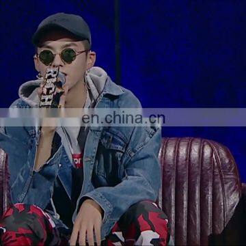 Wholesale Korea Style Detachable Knitted Hoodie Fashion Classic Women Men Unisex Jean Denim Bomber Jacket photo-2