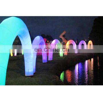 Stage LED Lighting Decoration Airblown Entrance Tunnel Colorful Archway Wedding Inflatable Arch photo-3