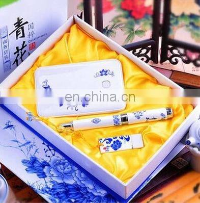 Novelty Business Gift Set Chineses Style Power Bank 6000mah+ 8gb USB With Papery Package photo-2