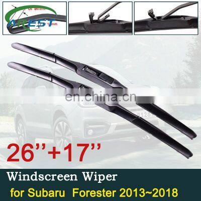 Car Wiper Blade for Subaru Forester 2013 2014 2015 2016 2017 2018 SJ Front Windscreen Windshield Wipers Car Accessories Stickers