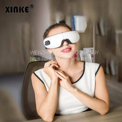 Wireless Air Pressure Vibration Digital Eye Massager Vibration Magnetic Acupuncture Therapy Relief Heat Compress Eye Mask photo-4