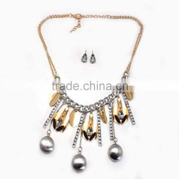 2015 New Fashion Jewelry Set Charm Tassel Necklace And Earring Set