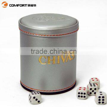Small Mini Craps Game Table Leather Dice Cup photo-4