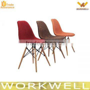 WorkWell high quality DSW leisure fabric covered plastic chair Kw-P44                        
                                                Quality Choice