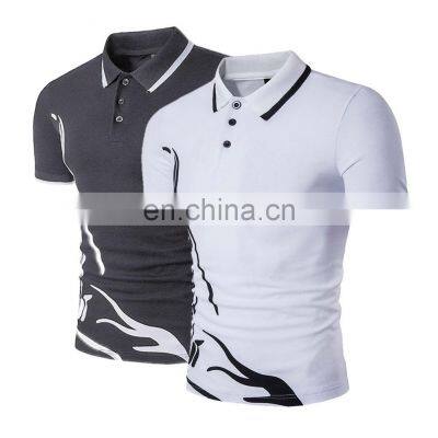 New Summer Polo Shirt,Men Short-sleeved Casual Slim Solid Color Polo Shirt Shrink-proof Quick-drying Outdoor Leisure Polo Shirt/