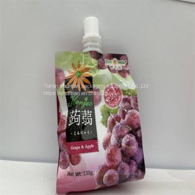 stand up spouted nizzle pouches Liquid Fruit Juice Drink Packaging Spout Pouch