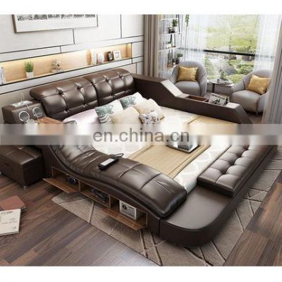 Bedroom Furniture  Multifunction Massage BedStorage King Size Bed