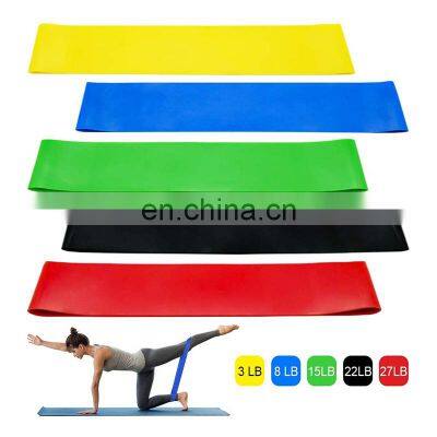 hot sell nature latex rubber exercise fitness resistance band for gym training