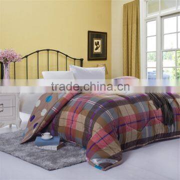 China alibaba high quality super soft modern style plaid pattern wholesale quilt