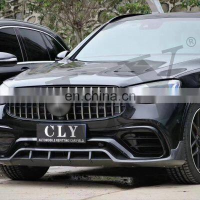 CLY 2020+ Bodykit For Benz GLC SUV Modified GLC63S AMG Front Car Bumper With Grille Front Rear Wheel Arch Diffuser With Tips photo-4