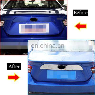Car Glossy Stainless Steel Stickers Rear Trunk Emblem Stickers Moulding Strips Decal Sticker for Subaru BRZ Toyota 2012-2020