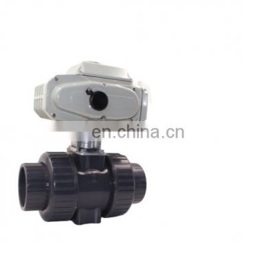 CTB-005  CTB-010 50NM 100NM  AC220V DC24V DC12V UPVC 4-20ma proportional electric actuated ball valve