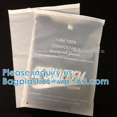 Corn Starch Compostable Plastic Biodegradable Food PLA Plastic k Bags matte k bags for underwear, CORN BAGS