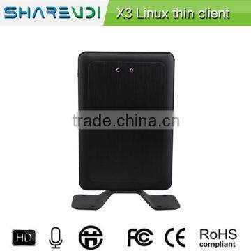 Mini pc Fanless industrial computer windows7 thin client with 32 bit pc station thin