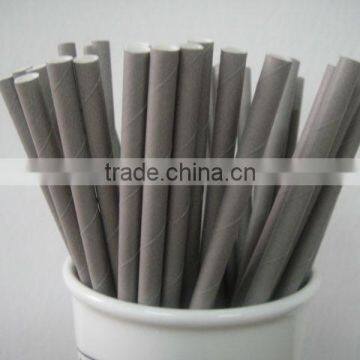 Solid color paper drinking straw