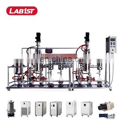 Lab1st wiped film short path distiller vacuum evaporator price