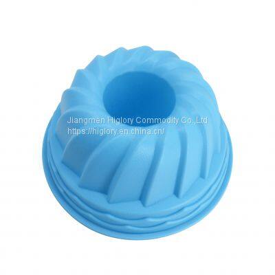 Eco-friendly Silicone Baking Cake Mold Reusable Fluted Bread Mold Durable Silicone Bundt Cake Pan