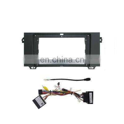 Car Radio Frame For 2017+ MG6 Car Radio Big Screen GPS DVD Dashboard Installation Trim Kit Frame With Power Cable