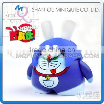 Mini Qute Mask Bear 6.5cm Kawaii boy gift Doraemon plastic reloading action figures Amine Cartoon toy car Decoration doll model